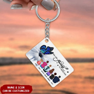 Butterfly I Am Always With You Memorial Personalized Acrylic Keychain