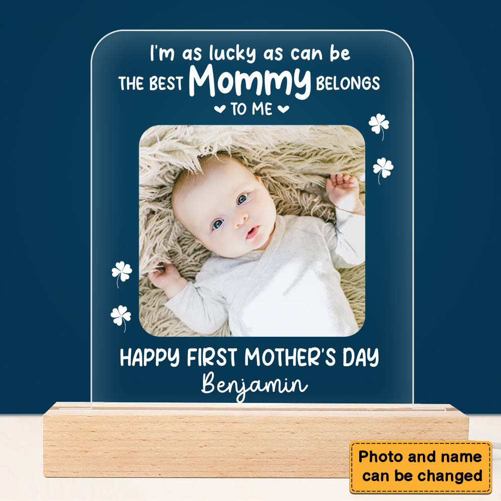 Personalized I'm As Lucky As Can Be Plaque LED Lamp Night Light